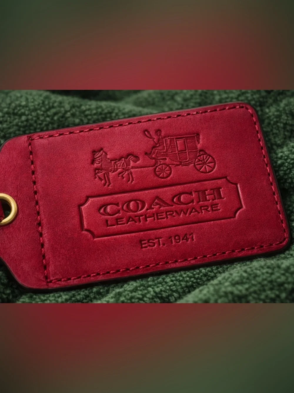 COACH 12797 Vintage Pink Archive Limited Edition Bleecker Suede Haversack Hobo - Picture 9 of 9